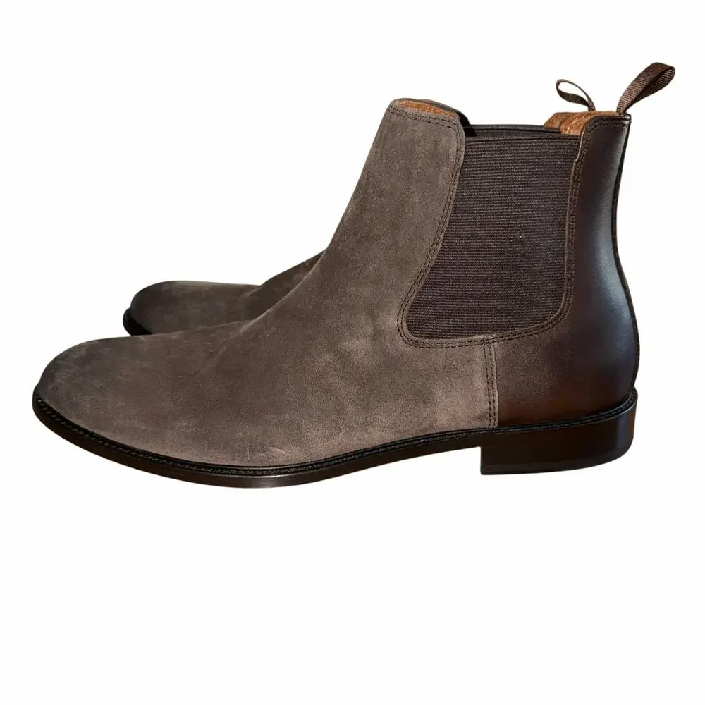 Banana Republic Dwen Chelsea Boots Men’s 11 Espresso Brown Suede Leather